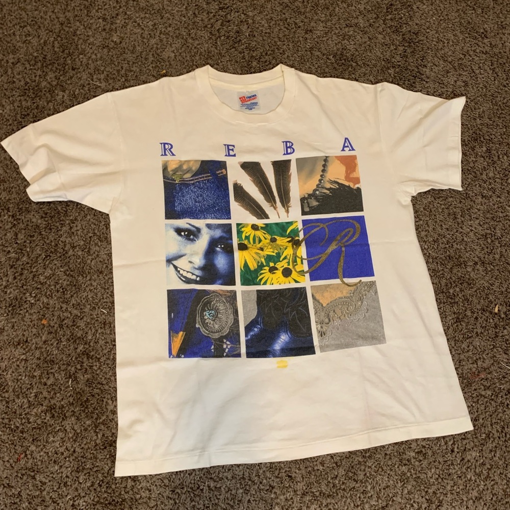vintage reba mcentire tour shirt